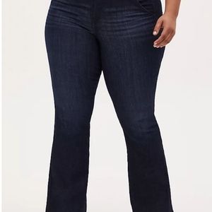 Dark wash flare jeans